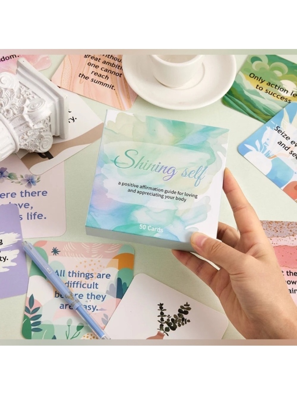 Shining Self Positive Affirmation Cards 50 Pack NEW